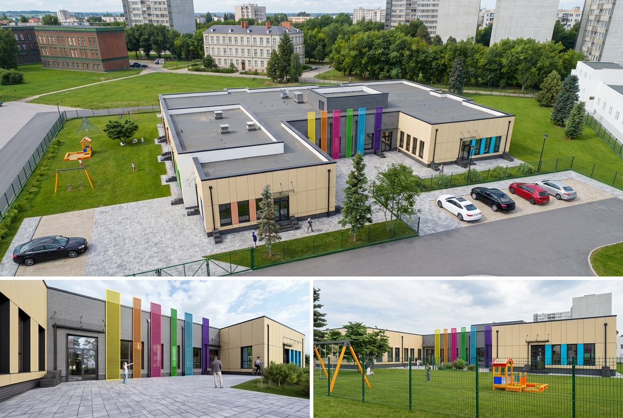 aktualność: Budowa Przedszkola Miejskiego Nr 16 „Kraina Odkrywców” w Ostrołęce – obecny stan prac