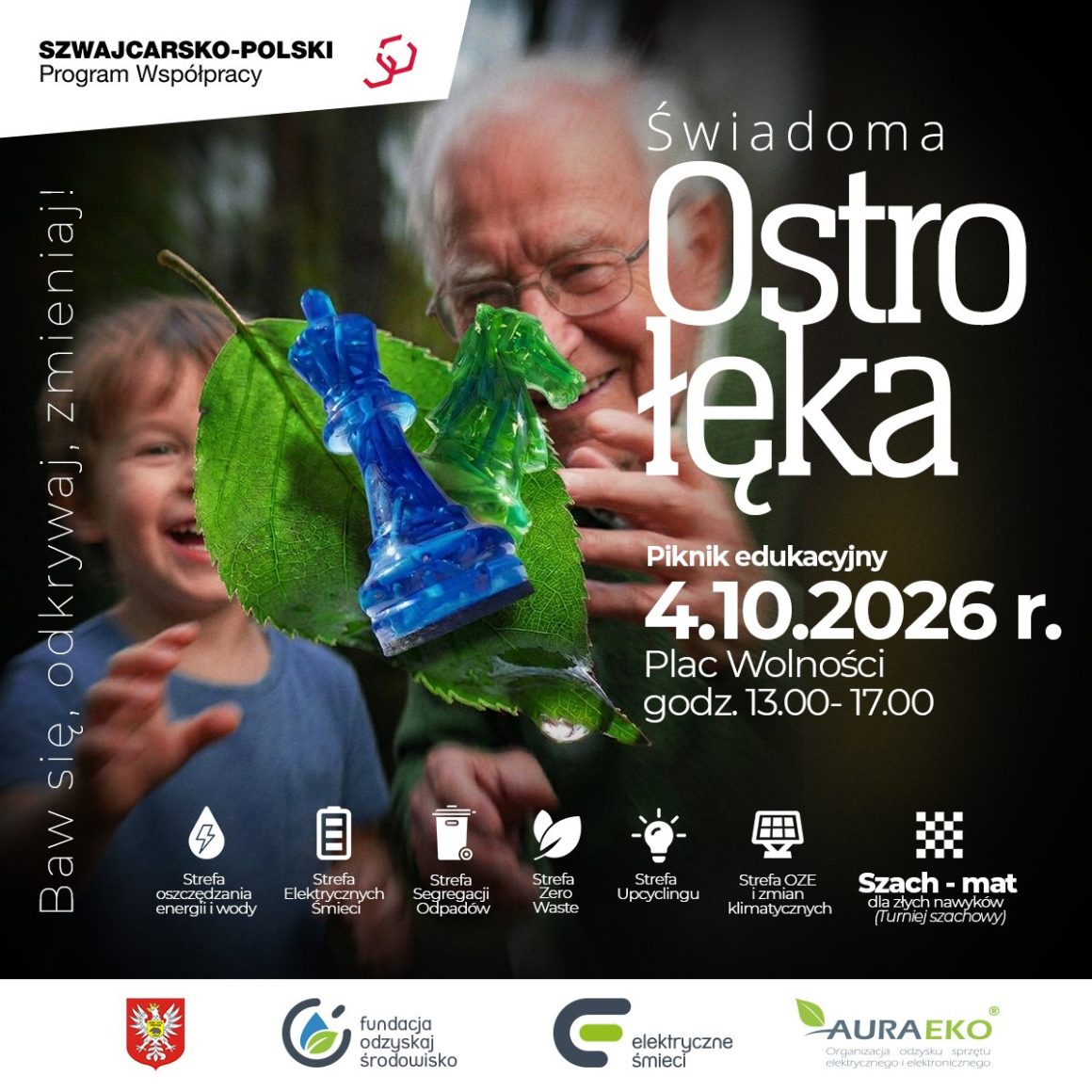 aktualność: Zajrzyj do świata ekologii i dobrej zabawy Piknik edukacyjny „Świadoma Ostrołęka”