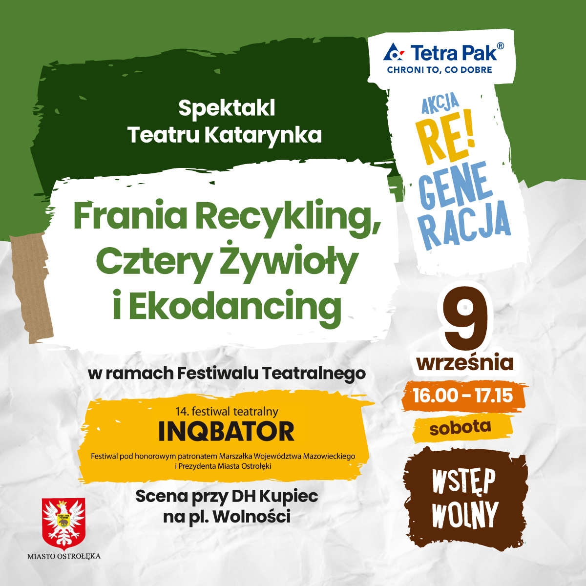 aktualność: Akcja Re!Generacja dotarła do Ostrołęki – ekospektakl i animacje dla dzieci!